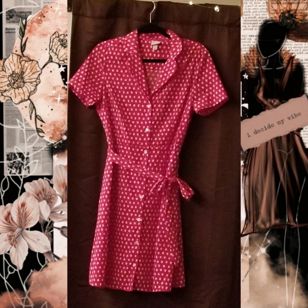 A New Day Red Polka Dot Pinup Dress